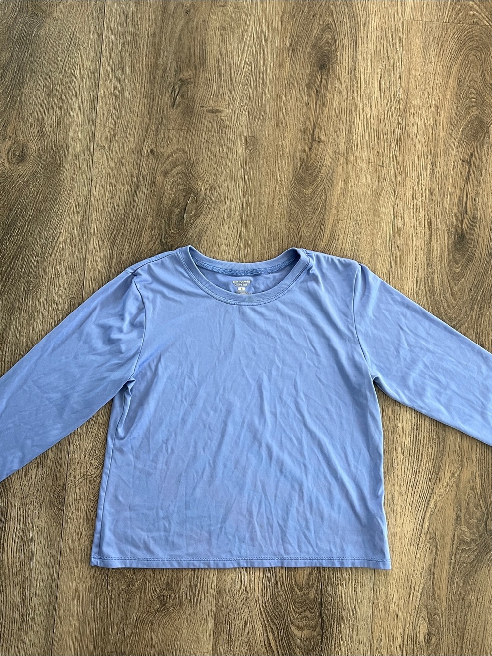 Patagonia Kids Light Blue Long-Sleeve Tee